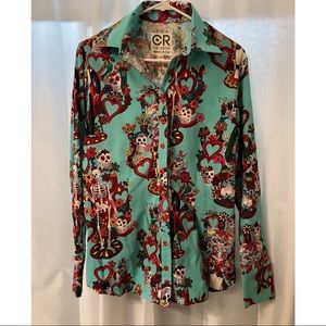 CR Ranchwear Tradition Skeletons & Hearts Shirt